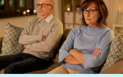 couple sitting sofa therapy